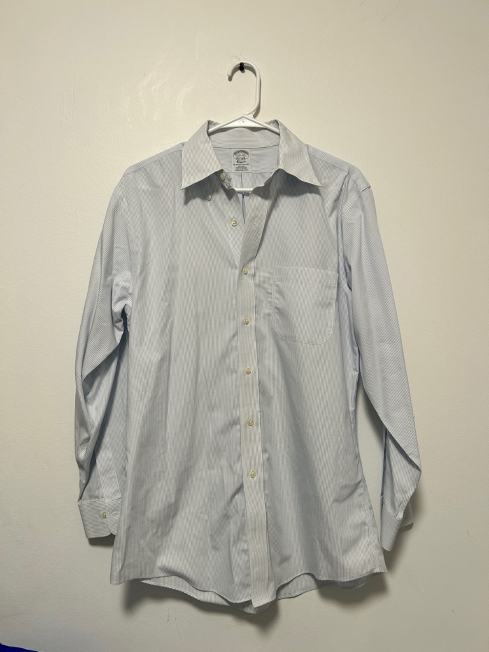 Brooks Brothers Light Blue Pinstripe Dress Shirt